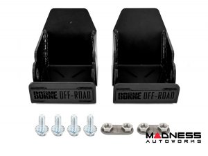 Ford Bronco Skid Plates - Rear Shock Mounts - Mishimoto - Black Ford Bronco Skid Plates - Rear Shock Mounts - Mishimoto - Black